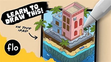 Anyone Can Draw This ISOMETRIC MINI WORLD in PROCREATE cc_487