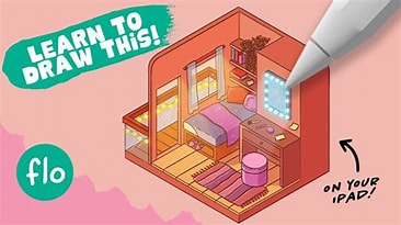 Anyone Can Draw This ISOMETRIC ROOM in PROCREATE cc_488