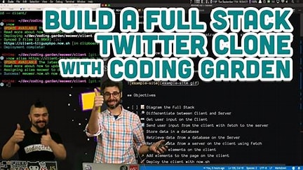 Build a Full Stack Twitter Clone with Coding Garden cc_790