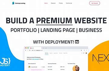 Build and Deploy a Premium Next JS React Website | Landing Page, Business Website, Portfolio cc_865